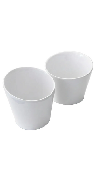 Melamine Angled White Bowl (Small / Large)