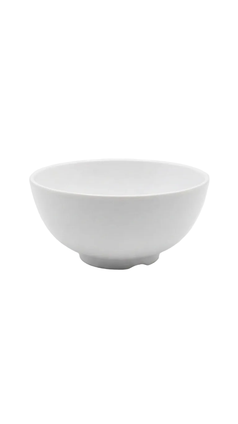Melamine 4.5" Shiny White Round Bowl