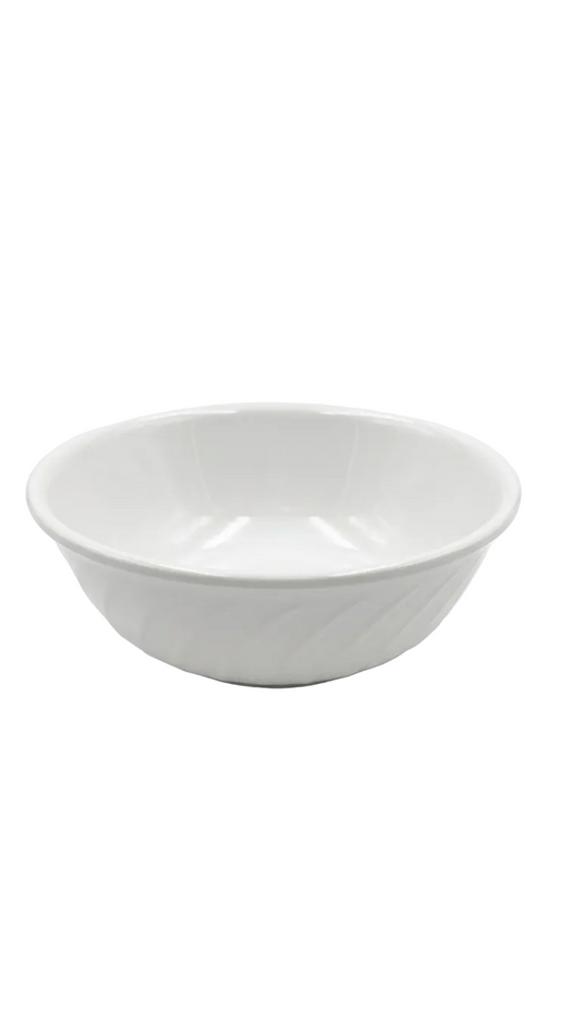 Bol rond en mélamine blanc de 13,3 cm
