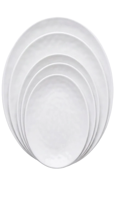 Assiettes ovales en mélamine blanche (TP-TG)