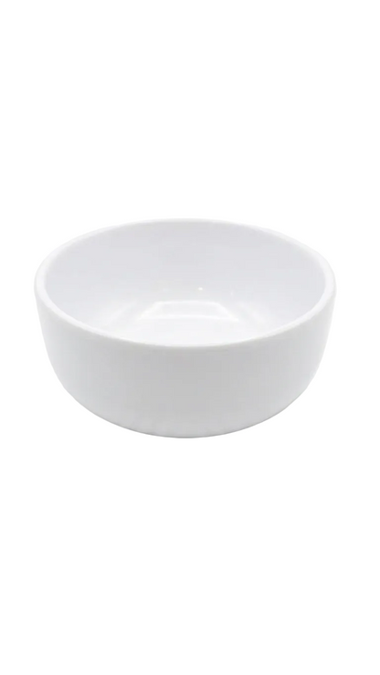 Bol rond blanc en mélamine de 9,9 cm