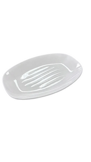 Melamine 8" White Oval Plate