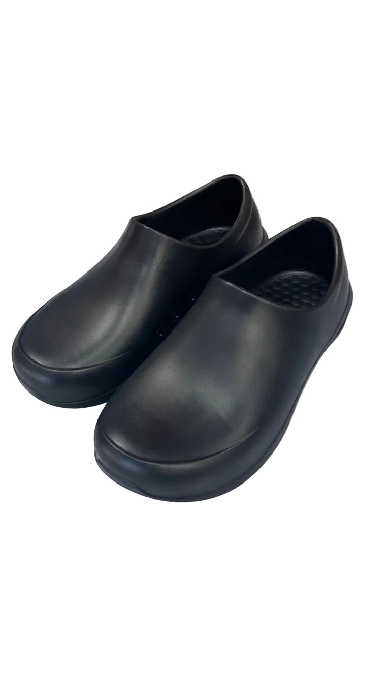 Professional Slip-Resistant Black Safety Clogs  (Size 37-45)