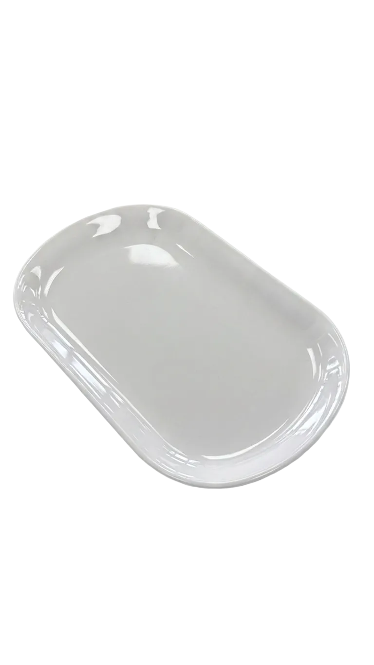 Melamine 20.5cm White Rectangular Plate