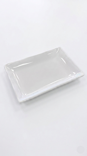 Melamine White Rectangular Plate ( 6.7", 8.25")