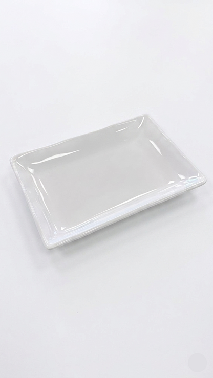 密胺白色长方形盘 (12", 14")