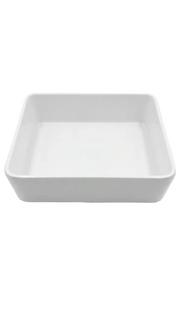 Melamine 4.6" White Rectangular Ware