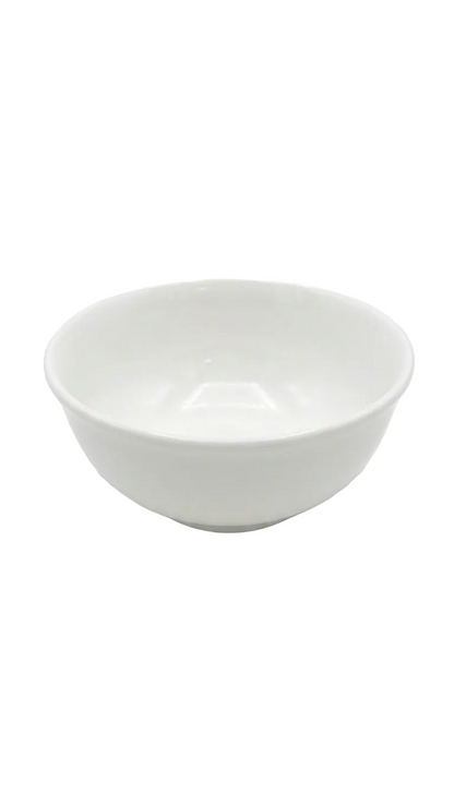 Bol rond brillant blanc en mélamine de 10 cm