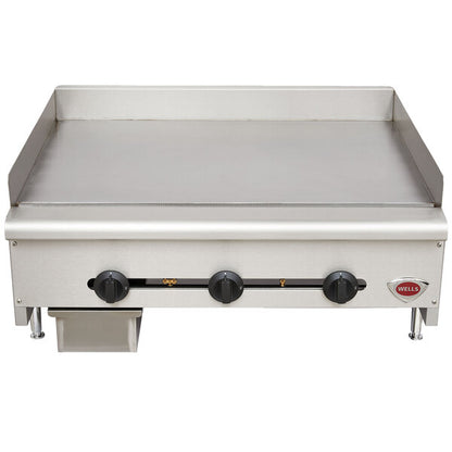 WELLS 36'' GAS COUNTERTOP HEAVY DUTY GRIDDLE