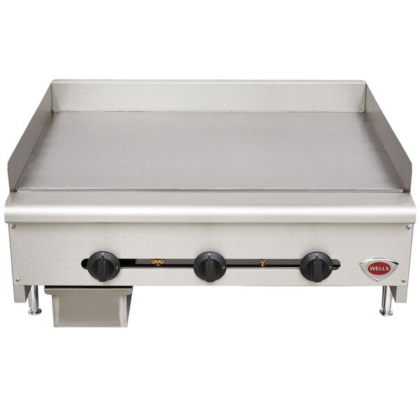 Wells 36'' Gas Countertop Heavy Duty Griddle