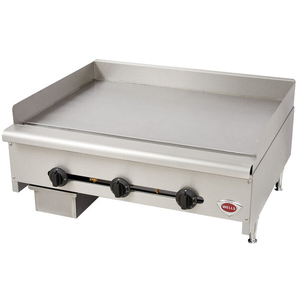Wells 36'' Gas Countertop Heavy Duty Griddle