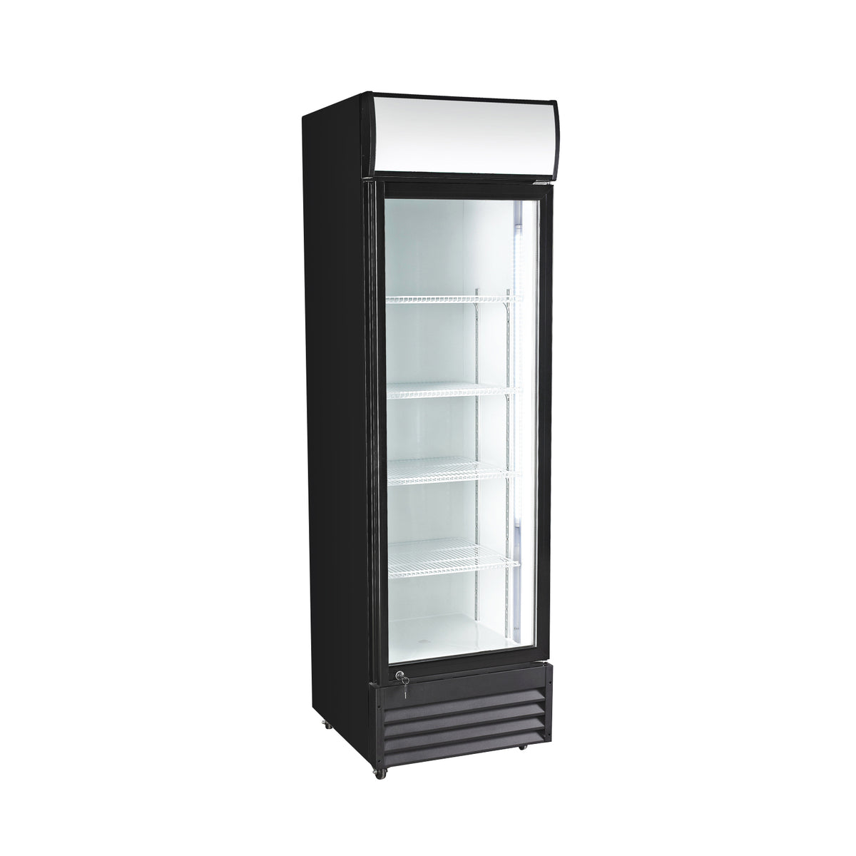 Réfrigérateur vitrine Ibeecool 22,8'' avec une porte à fermeture automatique