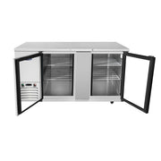 Atosa 69'' Back Bar Cooler W/ Glass Doors