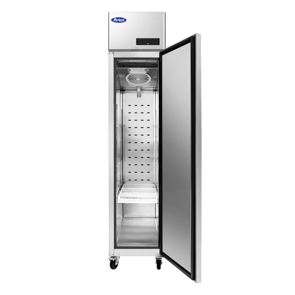 ATOSA 18'' TOP MOUNT SLIM 1 DOOR REACH-IN REFRIGERATOR (RIGHT HINGED)