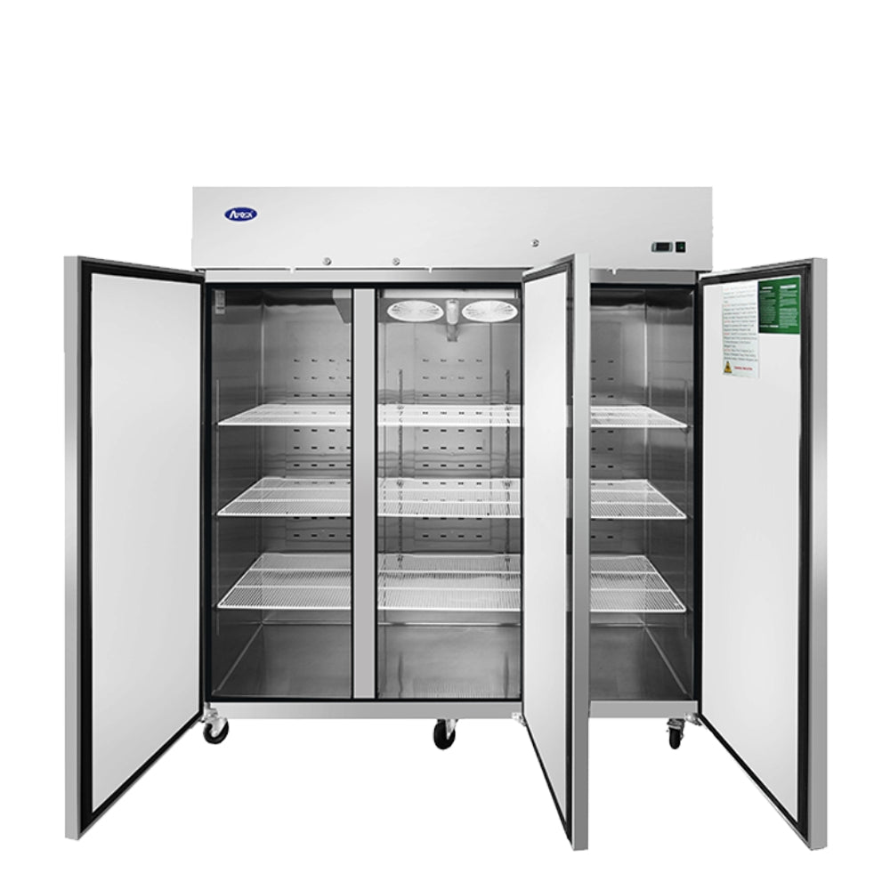 Congélateur vertical 3 portes Atosa 72" à montage supérieur