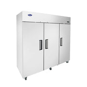 Congélateur vertical 3 portes Atosa 72" à montage supérieur