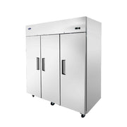 Congélateur vertical 3 portes Atosa 72" à montage supérieur