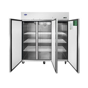 Réfrigérateur vertical Atosa à 3 portes avec compresseur sur le dessus, 183 cm