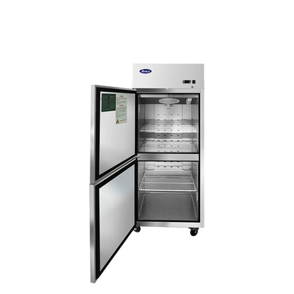 ATOSA 29'' TOP MOUNT 2 DIVIDED DOOR REACH-IN FREEZER (LEFT HINGED)