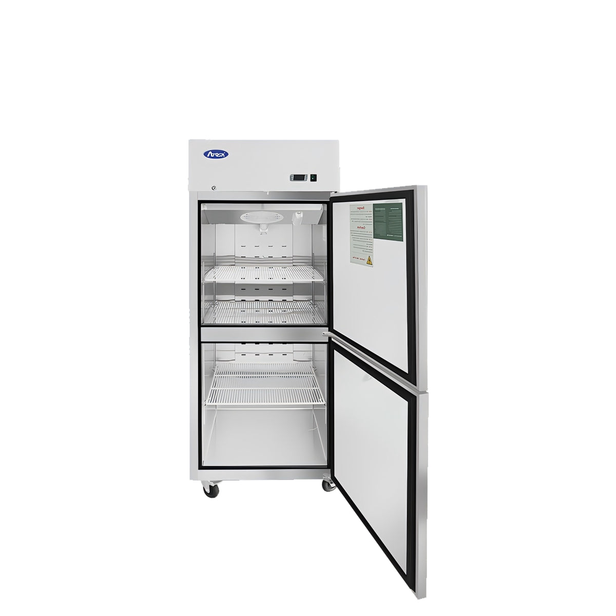 Atosa 29'' Top Mount 2 Divided Door Reach-In Refrigerator (Right Hinged)