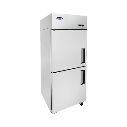 ATOSA 29'' TOP MOUNT 2 DIVIDED DOOR REACH-IN REFRIGERATOR (LEFT HINGED)