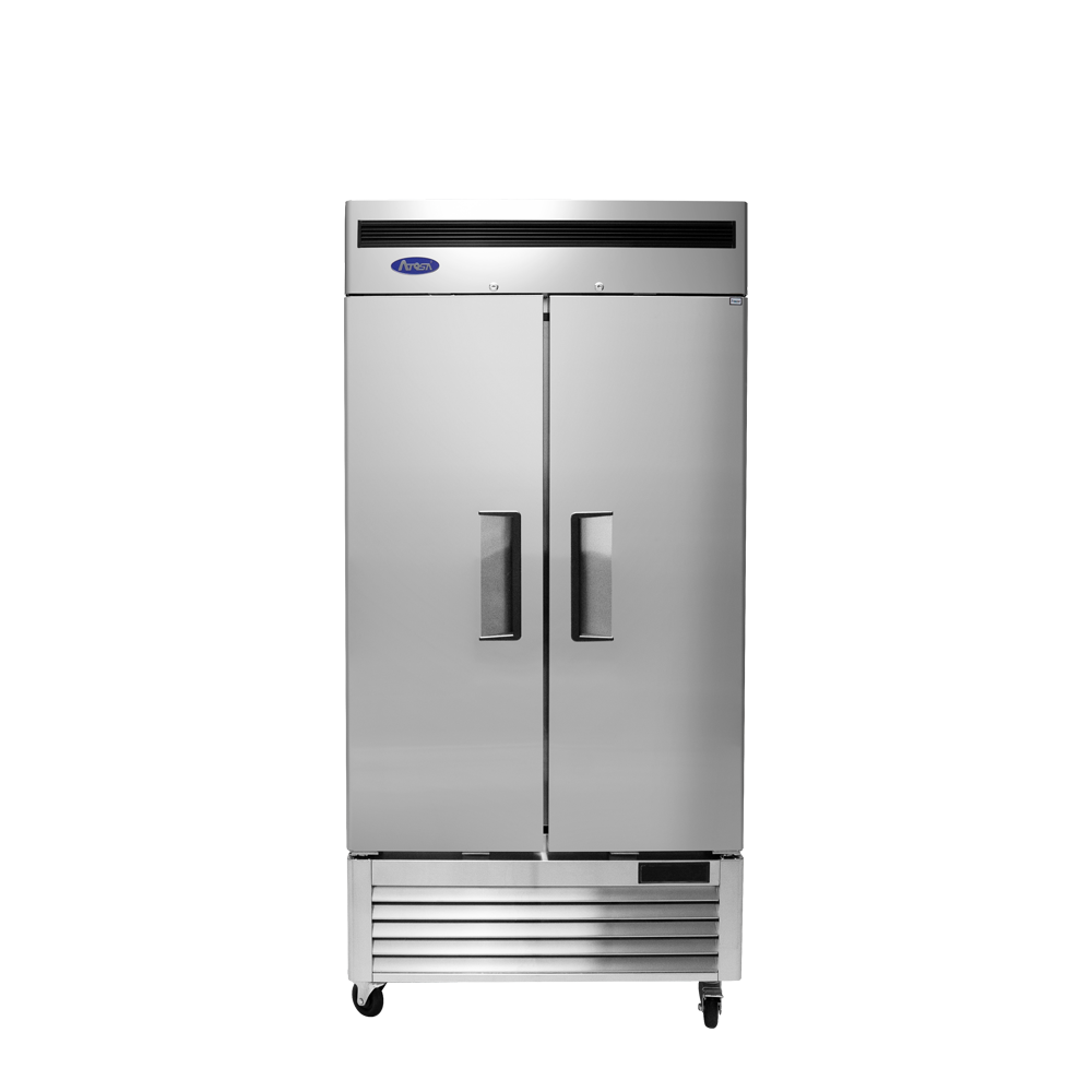 Atosa 40'' Bottom Mount Slim 2 Door Reach-In Refrigerator