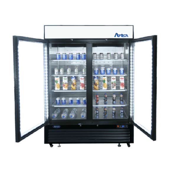 Atosa 54'' Merchandiser Freezer (2 Glass Doors)