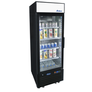 Atosa 27'' Bottom Mount 1 Door Reach-In Black Refrigerator (Left Hinged)