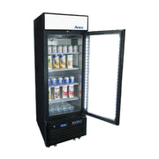 Atosa 25'' Bottom Mount 1 Door Middle Height Black Reach-In Refrigerator
