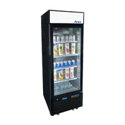Atosa 25'' Bottom Mount 1 Door Middle Height Black Reach-In Refrigerator