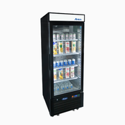 Atosa 25'' Bottom Mount 1 Door Low Height Black Reach-In Refrigerator