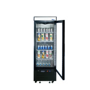 Atosa 25'' Bottom Mount 1 Door Low Height Black Reach-In Refrigerator