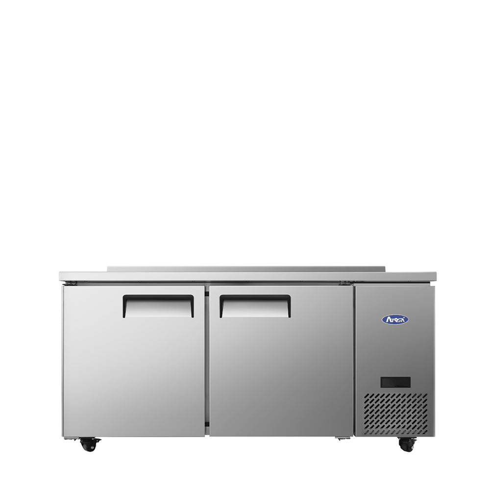 Atosa 67'' Side Mount Worktop Refrigerator W/ Backsplash
