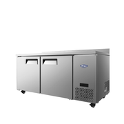 Atosa 67'' Side Mount Worktop Refrigerator W/ Backsplash