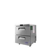 Atosa 27'' Two Drawer Undercounter Refrigerator
