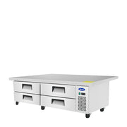 Atosa 76'' Extended Top Refrigerated Chef Base W/ 72'' Cabinet