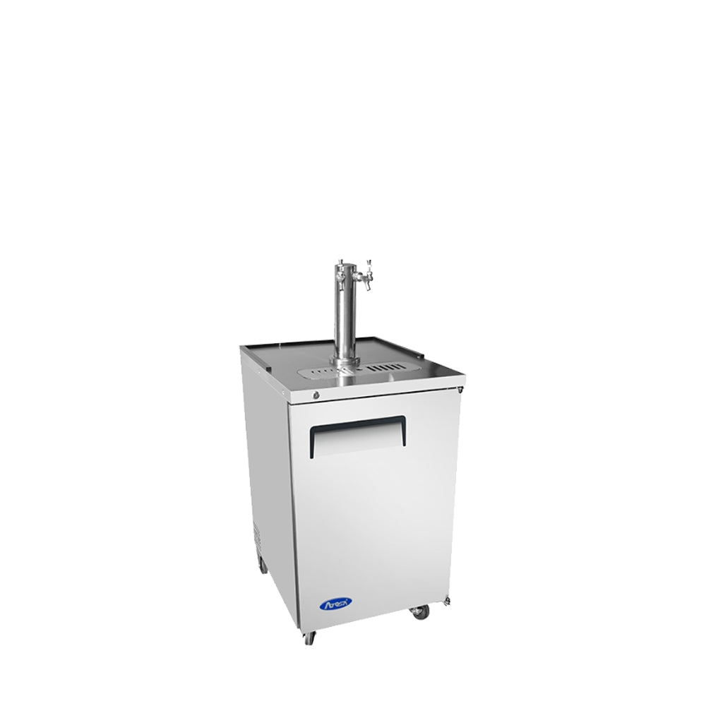 ATOSA 23'' DIRECT DRAW KEG COOLER W/ 1 DUAL TAP TOWER