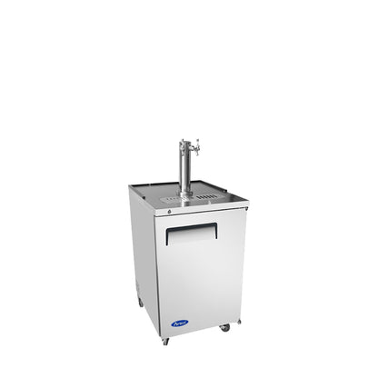 ATOSA 23'' DIRECT DRAW KEG COOLER W/ 1 DUAL TAP TOWER