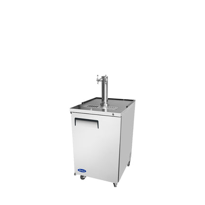 ATOSA 23'' DIRECT DRAW KEG COOLER W/ 1 DUAL TAP TOWER