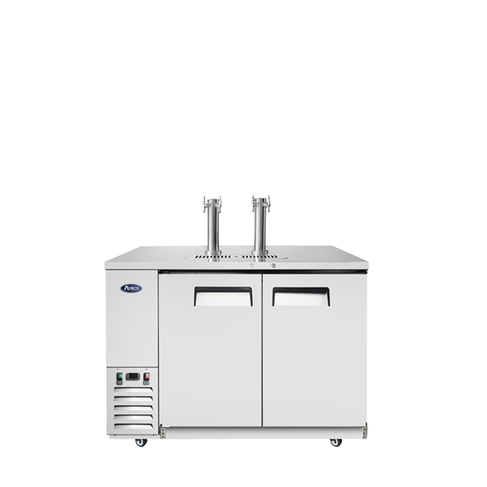 Atosa 58'' Direct Draw Keg Cooler W/ 2 Dual Tap Towers