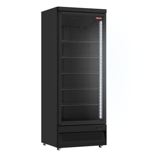 NEW AIR 30'' SINGLE GLASS DOOR BLACK MERCHANDISING FREEZER