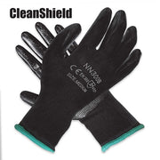 Yukco, Nitrile 1/2 Coated Nylon Gloves Black