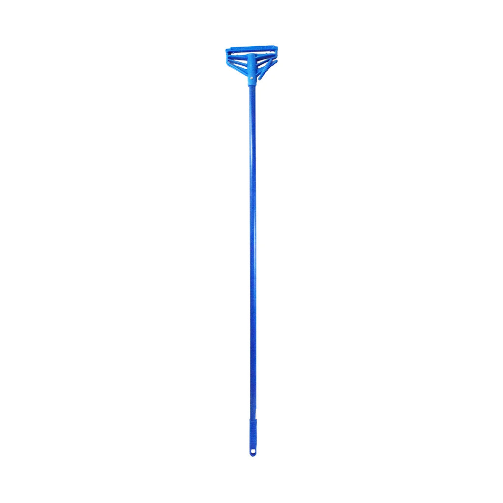 Globe Quick Release Fiberglass Mop Handle - 54"L Fiberglass Handle / Blue