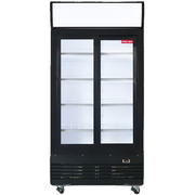 New Air 40'' Double Sliding Glass Door Refrigerated Merchandiser