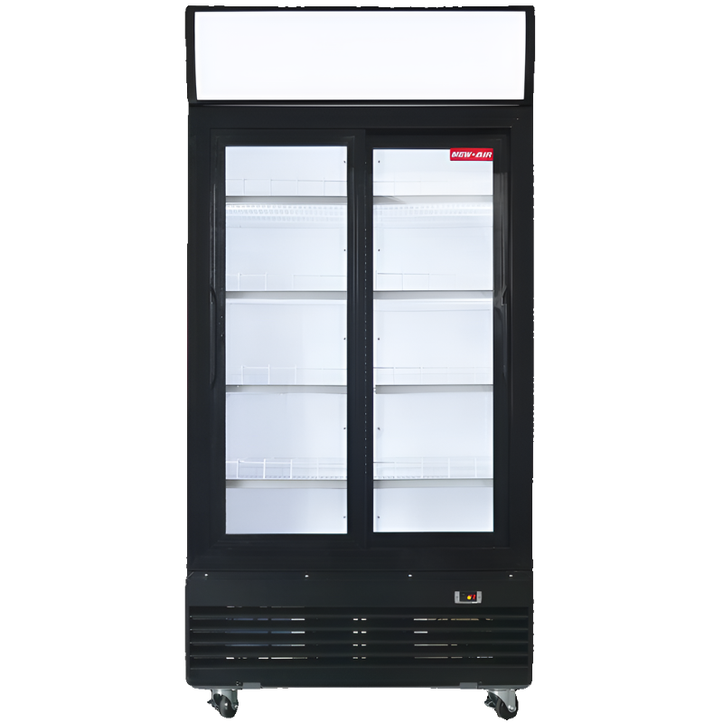 New Air 40'' Double Sliding Glass Door Refrigerated Merchandiser