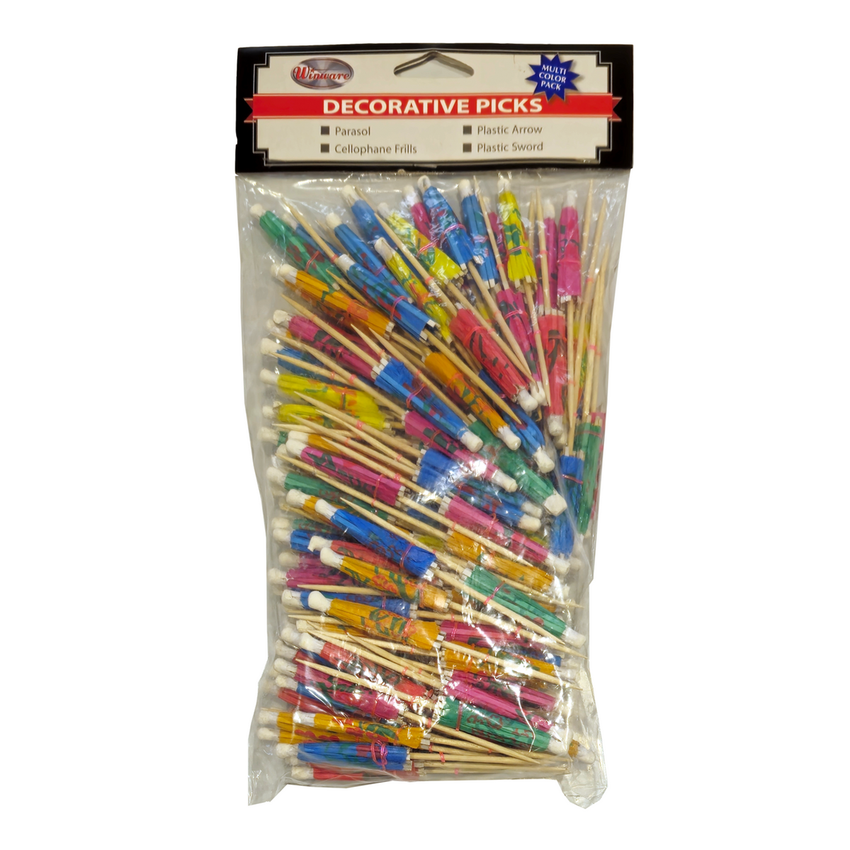 Winco Brochettes, Parapluie, 144 Pièces/Sac