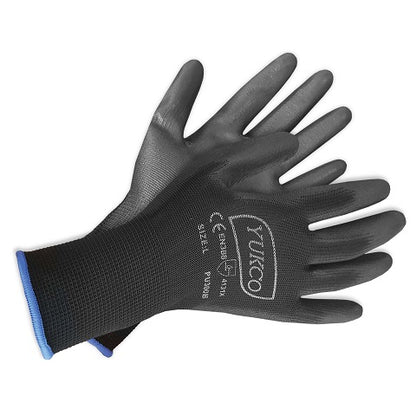 YUKCO, PU 1/2 Coated Nylon Gloves