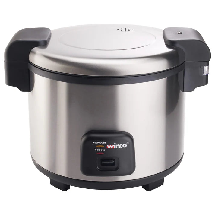 Winco Electric Rice Cooker/Warmer W/Hinged Cover
