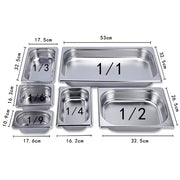 Winco Straight-Sided Steam Pan, 25 Gauge Stainless Steel