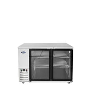 Atosa 48'' Shallow Depth Back Bar Cooler W/ Glass Doors